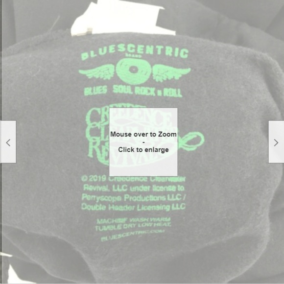 NWOT CCR April 23 1972 Ticket Hoodie Black Unisex - Picture 5 of 6